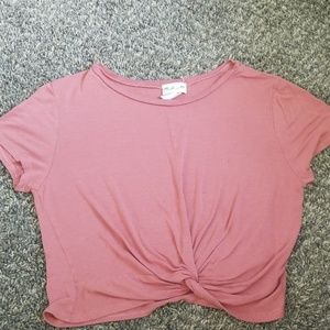 Front knot crop top